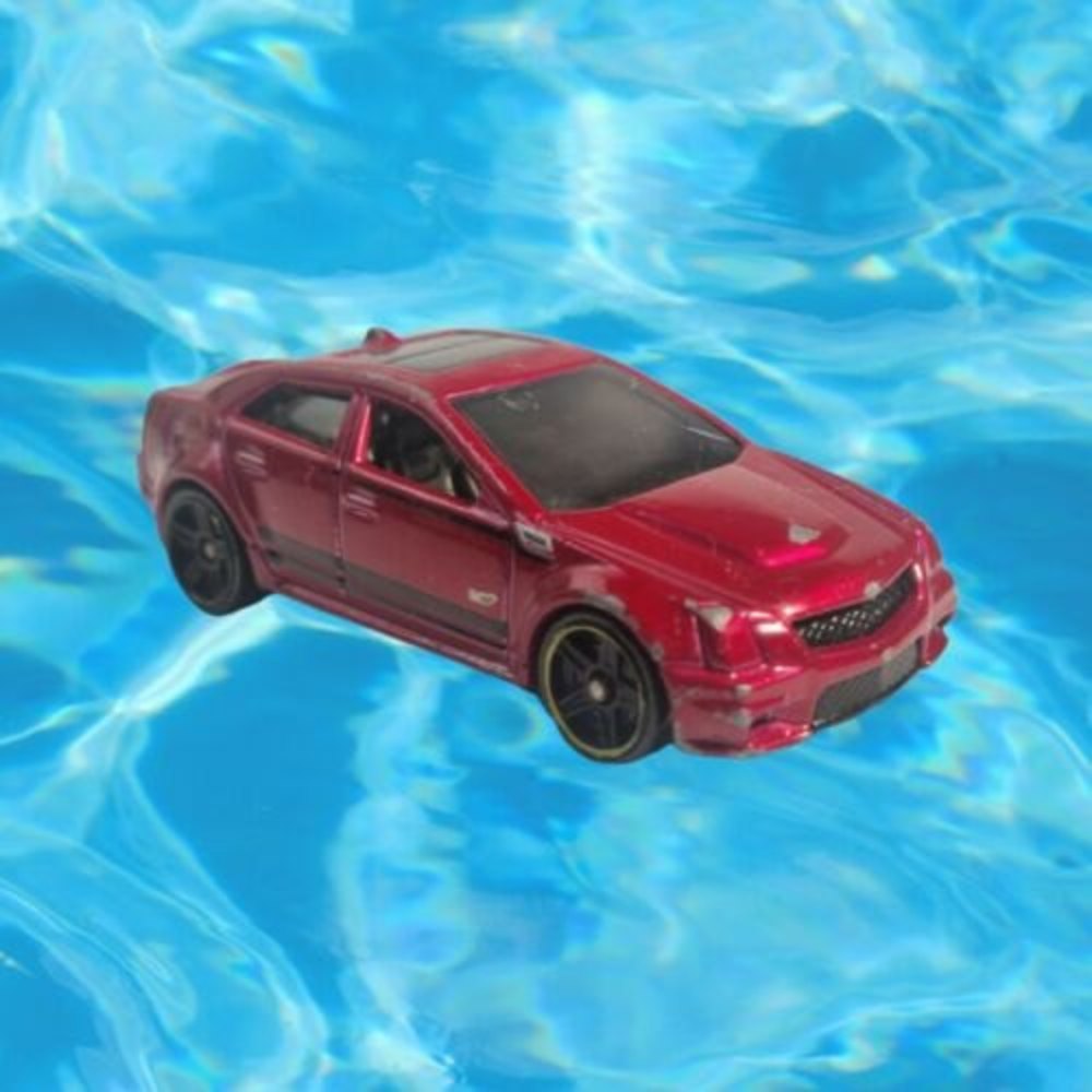VINTAGE Hot Wheels Cadillac CTS-V 2009 Red Mattel  B23❤